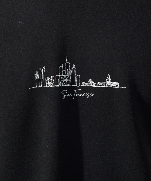ABAHOUSE GRAY(アバハウスグレイ)の「【CITY】刺繍 ポンチ 半袖Tシャツ(Tシャツ/カットソー・メンズ・ホワイト/ブラック/ネイビー/グリーン/グレイッシュブルー・46/48)」の11枚目の写真