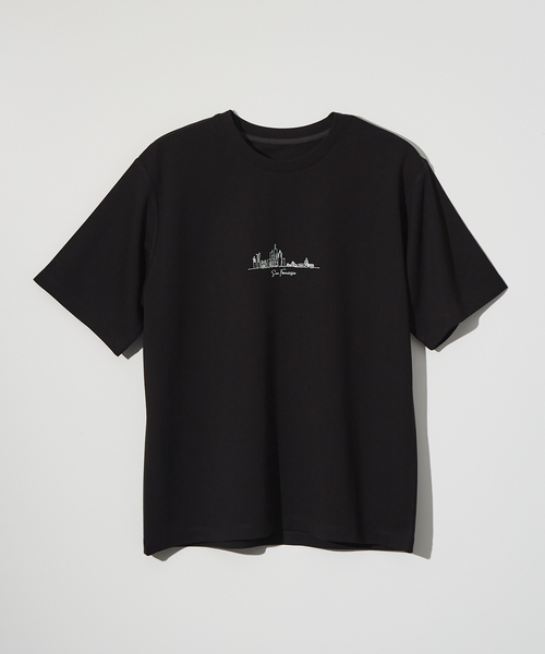ABAHOUSE GRAY(アバハウスグレイ)の「【CITY】刺繍 ポンチ 半袖Tシャツ(Tシャツ/カットソー・メンズ・ホワイト/ブラック/ネイビー/グリーン/グレイッシュブルー・46/48)」の13枚目の写真