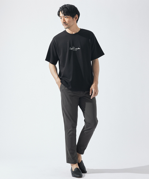 ABAHOUSE GRAY(アバハウスグレイ)の「【CITY】刺繍 ポンチ 半袖Tシャツ(Tシャツ/カットソー・メンズ・ホワイト/ブラック/ネイビー/グリーン/グレイッシュブルー・46/48)」の15枚目の写真