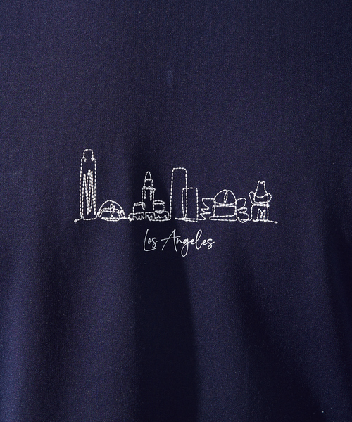 ABAHOUSE GRAY(アバハウスグレイ)の「【CITY】刺繍 ポンチ 半袖Tシャツ(Tシャツ/カットソー・メンズ・ホワイト/ブラック/ネイビー/グリーン/グレイッシュブルー・46/48)」の18枚目の写真