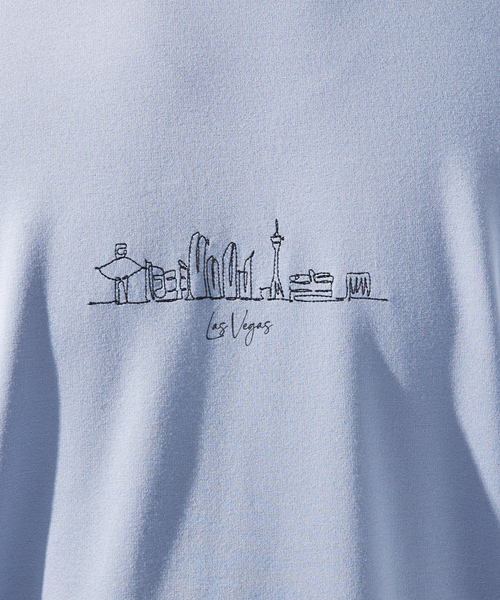 ABAHOUSE GRAY(アバハウスグレイ)の「【CITY】刺繍 ポンチ 半袖Tシャツ(Tシャツ/カットソー・メンズ・ホワイト/ブラック/ネイビー/グリーン/グレイッシュブルー・46/48)」の21枚目の写真