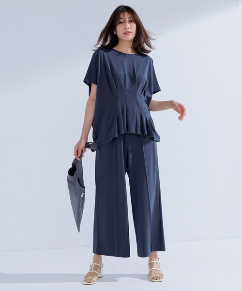 自由区(ジユウク)の「ハイカウントモクロディ パンツ(その他パンツ・レディース・ブラック系/ダルブルー系/レッド系・32)」の13枚目の写真