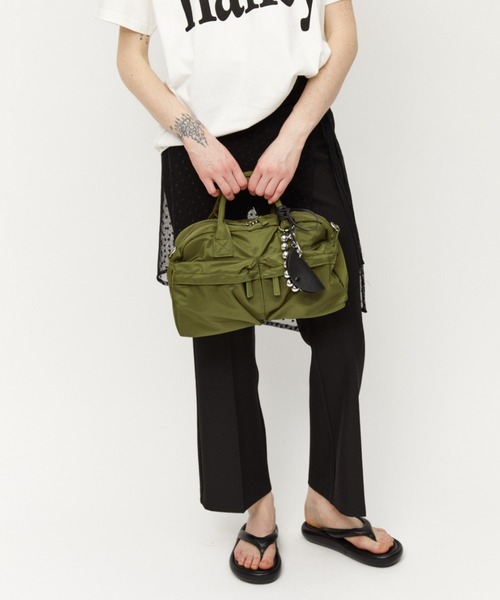 Auntie Rosa Holiday（アンティローザホリデー）の「マルチポケットクロスバッグ（ショルダーバッグ・レディース・カーキ/ブラック・FREE）」の19枚目の写真