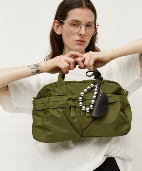 Auntie Rosa Holiday（アンティローザホリデー）の「マルチポケットクロスバッグ（ショルダーバッグ・レディース・カーキ/ブラック・FREE）」の15枚目の写真