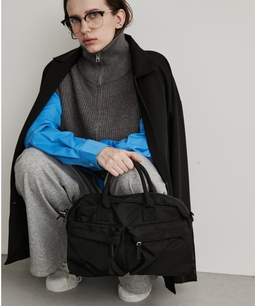 Auntie Rosa Holiday(アンティローザホリデー)の「マルチポケットクロスバッグ(ショルダーバッグ・レディース・カーキ/ブラック・FREE)」の16枚目の写真