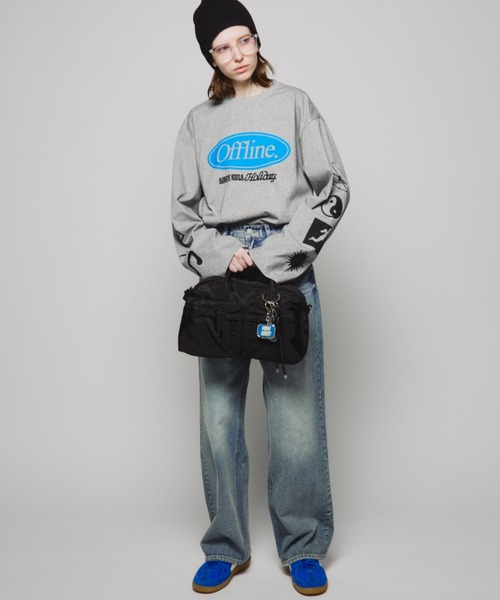 Auntie Rosa Holiday（アンティローザホリデー）の「マルチポケットクロスバッグ（ショルダーバッグ・レディース・カーキ/ブラック・FREE）」の13枚目の写真