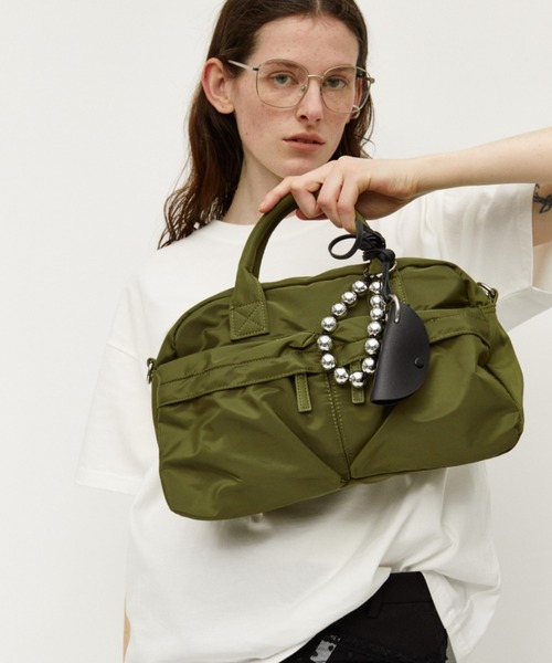 Auntie Rosa Holiday（アンティローザホリデー）の「マルチポケットクロスバッグ（ショルダーバッグ・レディース・カーキ/ブラック・FREE）」の16枚目の写真