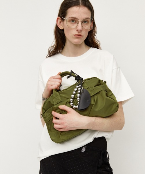 Auntie Rosa Holiday（アンティローザホリデー）の「マルチポケットクロスバッグ（ショルダーバッグ・レディース・カーキ/ブラック・FREE）」の17枚目の写真