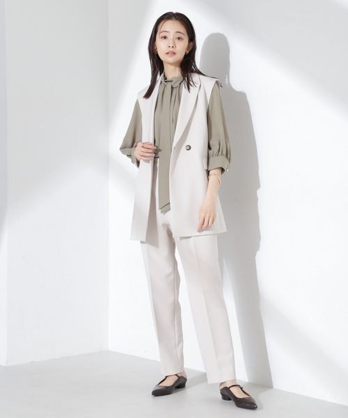 NANO universe（ナノユニバース）の「ボウタイ取り外し可2wayブラウス（シャツ/ブラウス・レディース・ブルー/グリーン系その他4/アイボリー・FREE）」の11枚目の写真