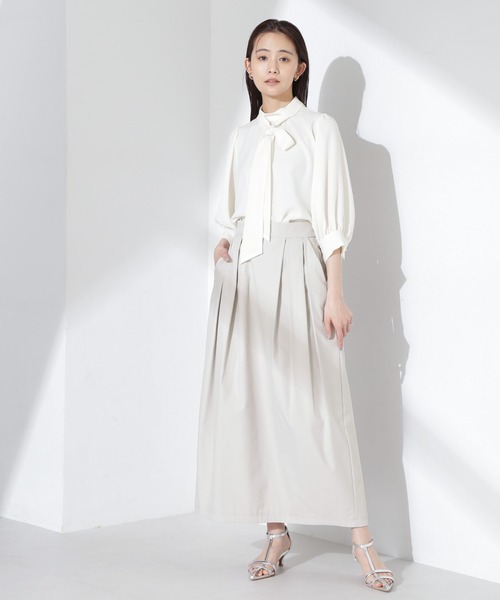 NANO universe（ナノユニバース）の「ボウタイ取り外し可2wayブラウス（シャツ/ブラウス・レディース・ブルー/グリーン系その他4/アイボリー・FREE）」の16枚目の写真