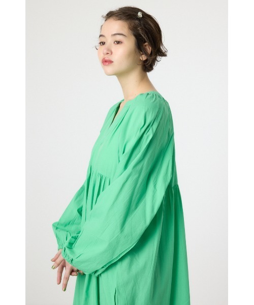 RODEO CROWNS WIDE BOWL（ロデオクラウンズワイドボウル）の「コットンレーススカラップワンピース（ワンピース・レディース・ブラウン/オフホワイト/グリーン・FREE）」の14枚目の写真