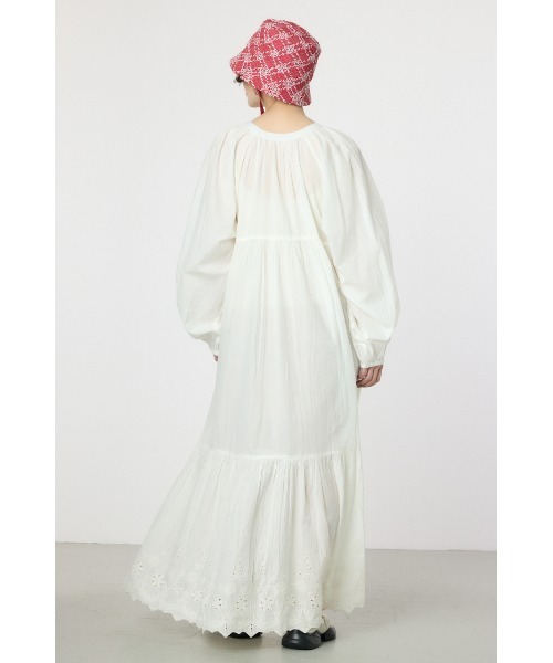 RODEO CROWNS WIDE BOWL（ロデオクラウンズワイドボウル）の「コットンレーススカラップワンピース（ワンピース・レディース・ブラウン/オフホワイト/グリーン・FREE）」の18枚目の写真