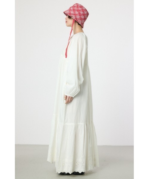 RODEO CROWNS WIDE BOWL（ロデオクラウンズワイドボウル）の「コットンレーススカラップワンピース（ワンピース・レディース・ブラウン/オフホワイト/グリーン・FREE）」の21枚目の写真