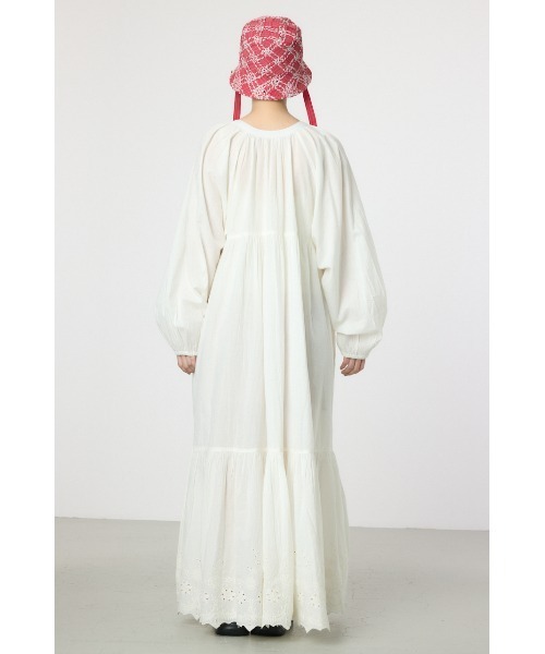 RODEO CROWNS WIDE BOWL（ロデオクラウンズワイドボウル）の「コットンレーススカラップワンピース（ワンピース・レディース・ブラウン/オフホワイト/グリーン・FREE）」の22枚目の写真