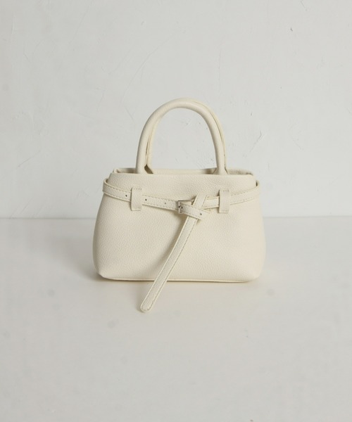 &. NOSTALGIA(アンドドットノスタルジア)の「【ZOZO限定】ベルトミニハンドバッグ(ハンドバッグ・レディース・ブラック/アイボリー・FREE)」の11枚目の写真