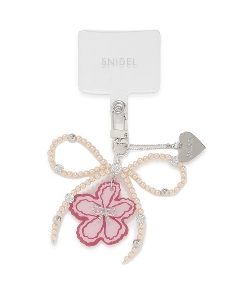 SNIDEL(スナイデル)の「【BOUQUET OF JOY】ビーズストラップ(チャーム・レディース・ミント/ピンク/アイボリー・FREE)」の3枚目の写真