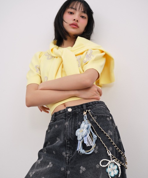 SNIDEL(スナイデル)の「【BOUQUET OF JOY】ビーズストラップ(チャーム・レディース・ミント/ピンク/アイボリー・FREE)」の7枚目の写真