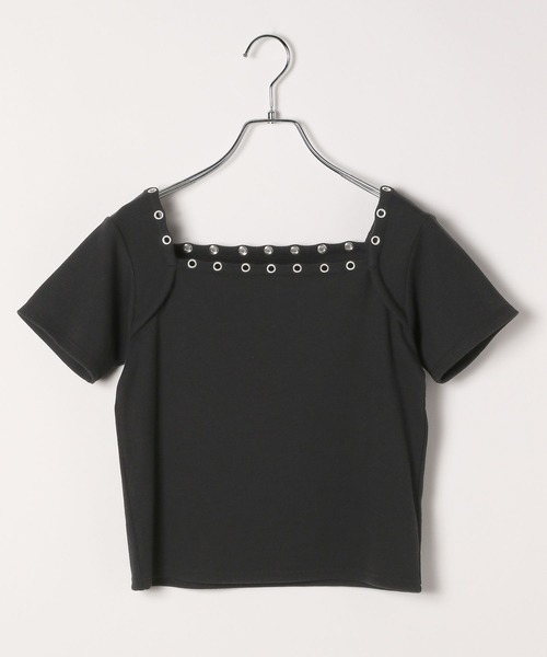 3.3 Field Trip (3.3フィールドトリップ)の「3.3 Field Trip/スクエアネックポイントT(Tシャツ/カットソー・レディース・ブラック/ブルー/アイボリー・FREE)」の17枚目の写真