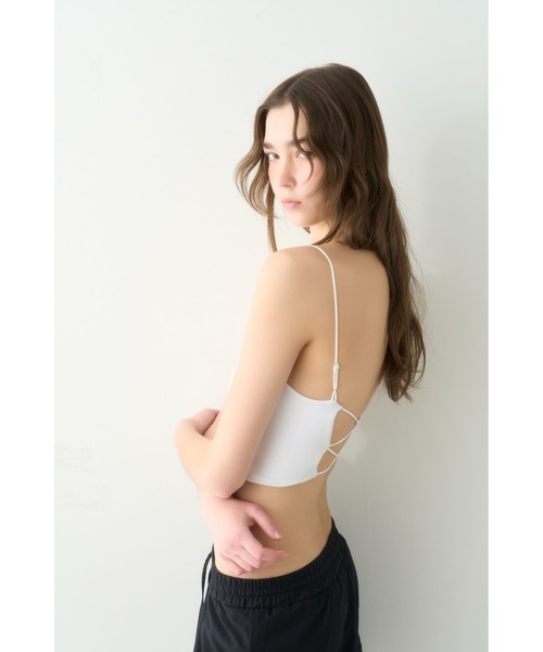 LILY BROWN(リリーブラウン)の「【LILY BROWN Lingerie】バッククロスブラレット(その他アンダーウェア/インナー・レディース・ホワイト/ブラック・SMALL/MEDIUM)」の2枚目の写真