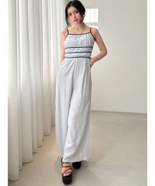 RESEXXY（リゼクシー）の「シフォンキャミコンビネゾン（つなぎ/オールインワン・レディース・ブルー/その他1/アイボリー・FREE）」の16枚目の写真