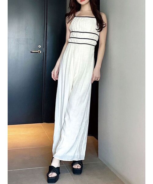 RESEXXY（リゼクシー）の「シフォンキャミコンビネゾン（つなぎ/オールインワン・レディース・ブルー/その他1/アイボリー・FREE）」の21枚目の写真