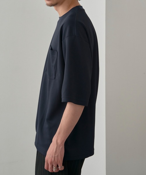 MAGASIN DE MODE Brew(マガジンデモードブリュー)の「【MAGASIN DE MODE Brew】KAITEKI+ FRESH TECHポケツキTシャツ MZJ 機能素材 接触冷感 UVカット 速乾(Tシャツ/カットソー・メンズ・ブラック/ネイビー/ホワイト・M/L/LL)」の14枚目の写真