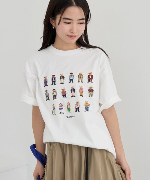 coen（コーエン）の「Teddy Bear（テディベア）17ベアプリントTシャツ（Tシャツ/カットソー・メンズ・ホワイト/ブラック・S/M/L/XL）」の21枚目の写真