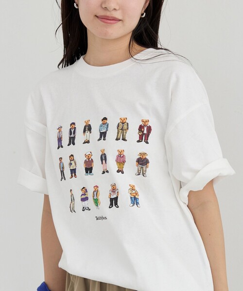 coen（コーエン）の「Teddy Bear（テディベア）17ベアプリントTシャツ（Tシャツ/カットソー・メンズ・ホワイト/ブラック・S/M/L/XL）」の22枚目の写真