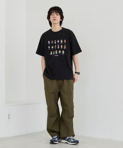 coen（コーエン）の「Teddy Bear（テディベア）17ベアプリントTシャツ（Tシャツ/カットソー・メンズ・ホワイト/ブラック・S/M/L/XL）」の17枚目の写真