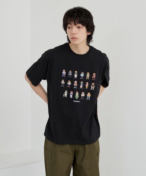 coen（コーエン）の「Teddy Bear（テディベア）17ベアプリントTシャツ（Tシャツ/カットソー・メンズ・ホワイト/ブラック・S/M/L/XL）」の16枚目の写真