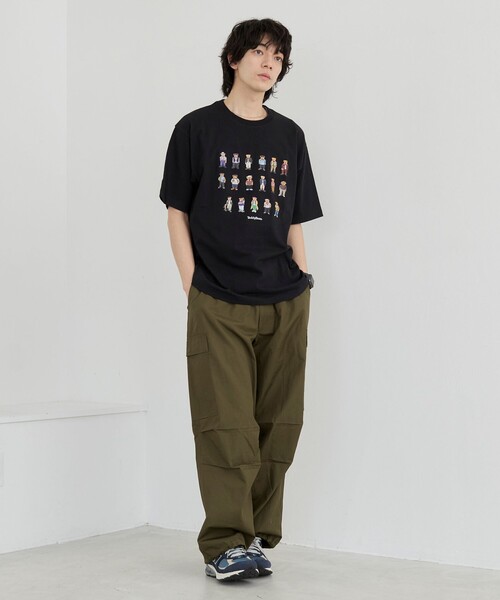 coen（コーエン）の「Teddy Bear（テディベア）17ベアプリントTシャツ（Tシャツ/カットソー・メンズ・ホワイト/ブラック・S/M/L/XL）」の13枚目の写真