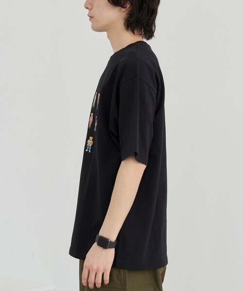 coen（コーエン）の「Teddy Bear（テディベア）17ベアプリントTシャツ（Tシャツ/カットソー・メンズ・ホワイト/ブラック・S/M/L/XL）」の11枚目の写真