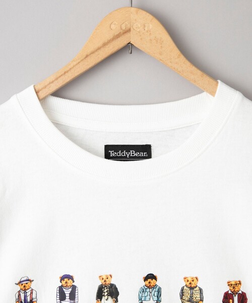 coen（コーエン）の「Teddy Bear（テディベア）17ベアプリントTシャツ（Tシャツ/カットソー・メンズ・ホワイト/ブラック・S/M/L/XL）」の6枚目の写真