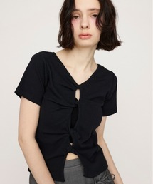 SLY | 2WAY HOLE CUT TOPS 2ウェイ ホールカット トップス 夏服 半袖(Tシャツ/カットソー)