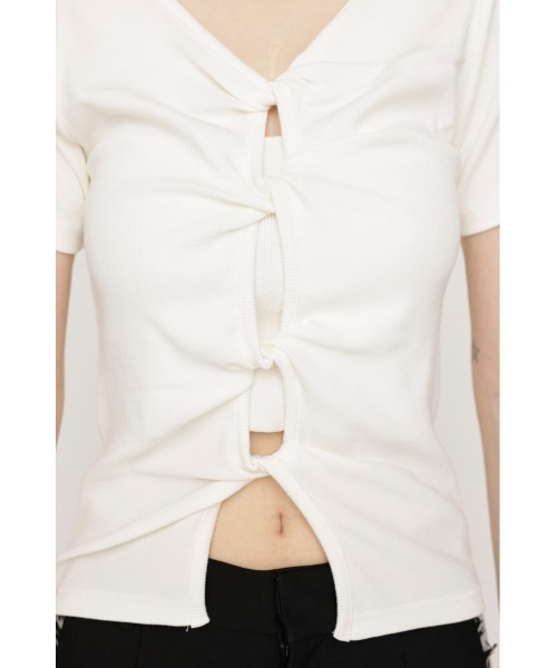 SLY 2WAY HOLE CUT TOPS 2ウェイ ホールカット トップス 2WAY HOLE CUT TOPS 2ウェイ ホールカット トップス 夏服 半袖