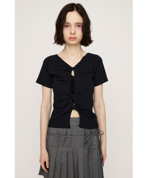 トップス SLY 2way hole cut tops 2WAY HOLE CUT TOPS 2ウェイ ホールカット トップス 夏服 半袖