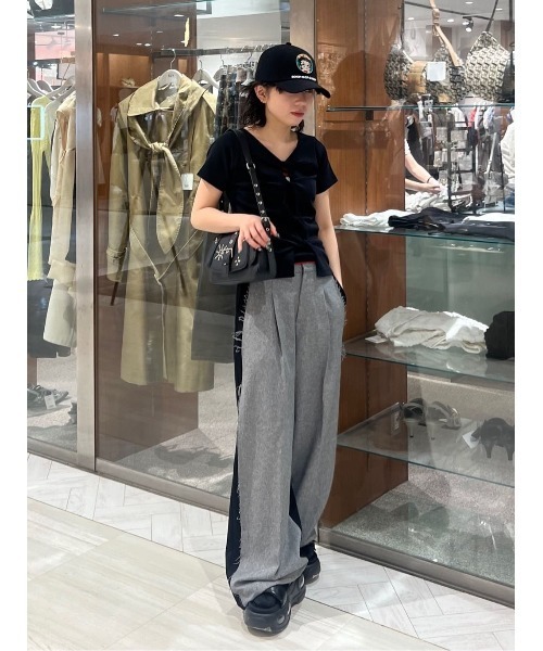 2WAY HOLE CUT TOPS 2ウェイ ホールカット トップス 夏服 半袖