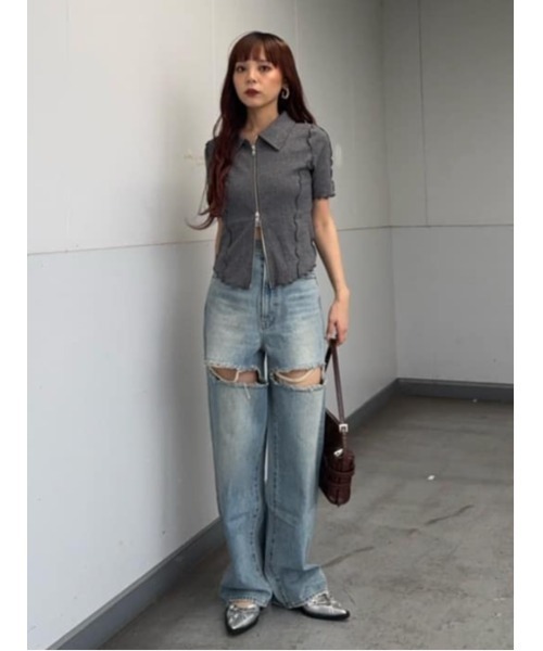 SLY 2WAY HOLE CUT トップス セール】2WAY HOLE CUT TOPS 2ウェイ ホールカット トップス