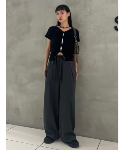 SLY 2WAY HOLE CUT トップス 2WAY HOLE CUT TOPS 2ウェイ ホールカット トップス 夏服 半袖