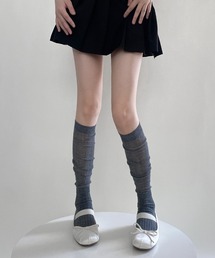UP START（アップスタート）の「【MASHIRO】シアーニーハイソックス/ルーズ ２WAY（MA）（ソックス/靴下）」
