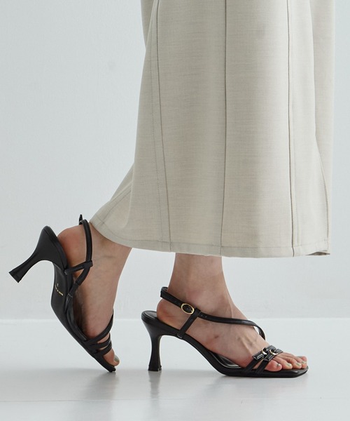 STUDIOUS（ステュディオス）の「【STUDIOUS/ステュディオス】Multi Adjust Strap Sandals/マルチアジャスターストラップサンダル/ミュール（サンダル・レディース・ブラック・1/2）」の11枚目の写真