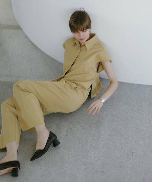 MANOF(マノフ)の「RELAX SET UP(つなぎ/オールインワン・レディース・ライム/ベージュ/ブラック・M/S)」の1枚目の写真