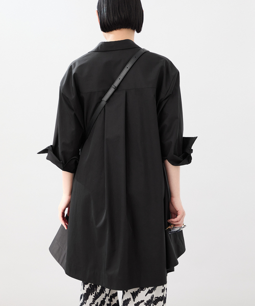 VERMEIL par iena(ヴェルメイユパーイエナ)の「スキッパーオーバーシャツ(シャツ/ブラウス・レディース・ブラック/ピンク系その他/ホワイト・FREE)」の7枚目の写真