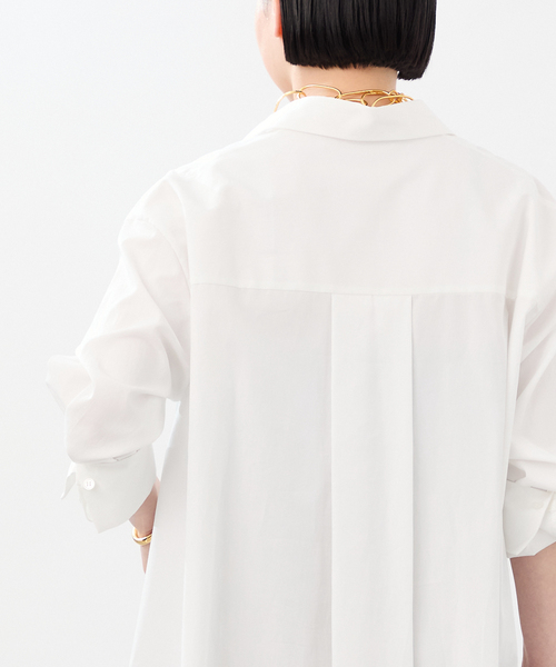 VERMEIL par iena(ヴェルメイユパーイエナ)の「スキッパーオーバーシャツ(シャツ/ブラウス・レディース・ブラック/ピンク系その他/ホワイト・FREE)」の17枚目の写真