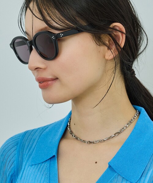 ROPE'（ロペ）の「【WEB・一部店舗限定】ボストンフレームUVカットグラス/ケースセット（サングラス・レディース・ブラック/ダークブラウン・FREE）」の2枚目の写真