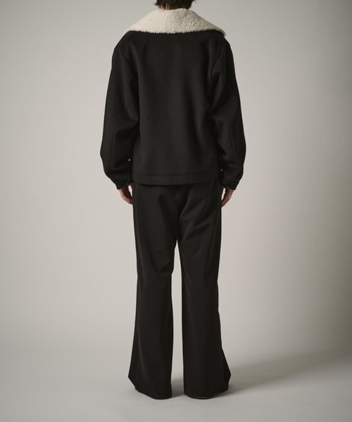 Lui's（ルイス）の「ビーバーメルトン襟ボアブルゾン（ブルゾン・メンズ・ブラック/チャコールグレー・S/M）」の5枚目の写真