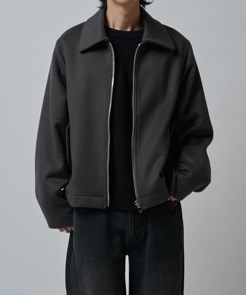 Lui's（ルイス）の「ビーバーメルトン襟ボアブルゾン（ブルゾン・メンズ・ブラック/チャコールグレー・S/M）」の20枚目の写真
