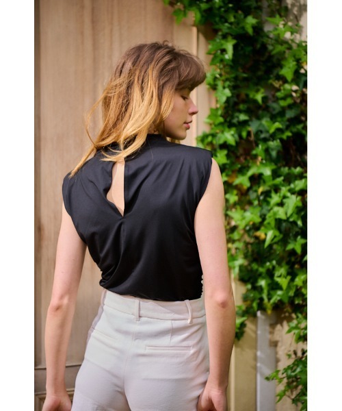 tシャツ Devon Top ショルダーパットシャーリングTシャツ レディース セール】Devon Top ショルダーパットシャーリングTシャツ（T