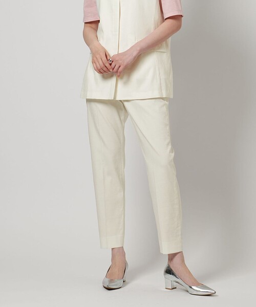 ユナイテッドアローズ UNITED ARROWS テーパード パンツ ホワイト ユナイテッドアローズ UNITED ARROWS テーパード パンツ ホワイト