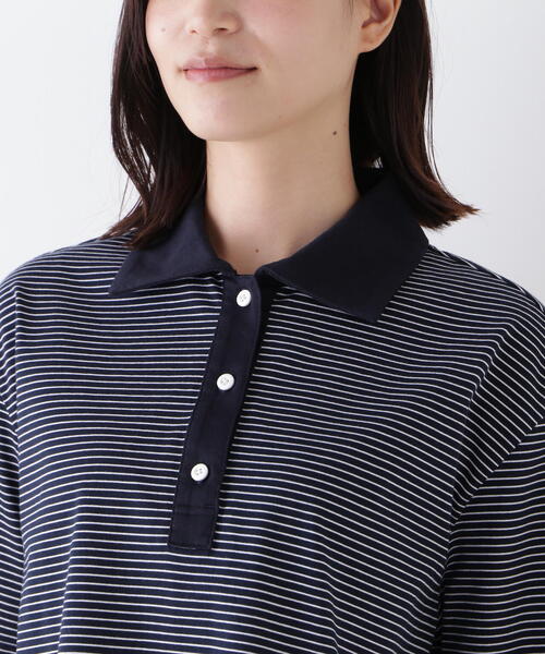 human woman(ヒューマンウーマン)の「◆天竺カットソー(Tシャツ/カットソー・レディース・ダークインディゴブルー/グリーン・MEDIUM)」の9枚目の写真